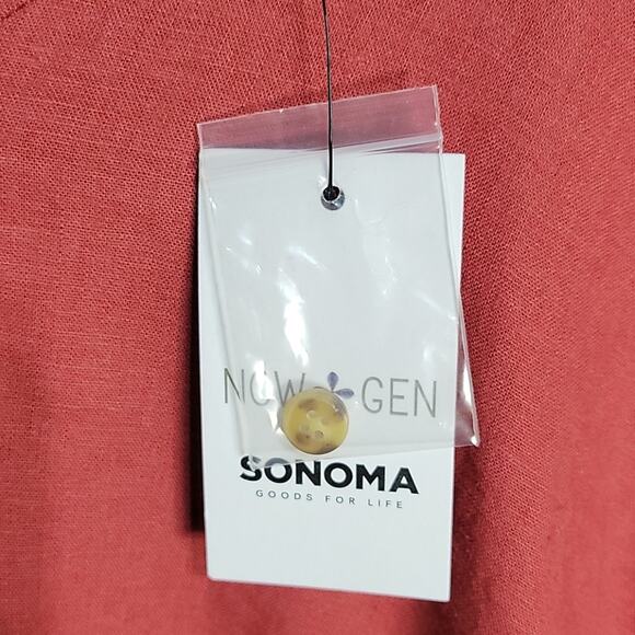 Sonoma Tera Rouge Linen Shorts Romper Womens Plus Size 16W NWT - Picture 4 of 6